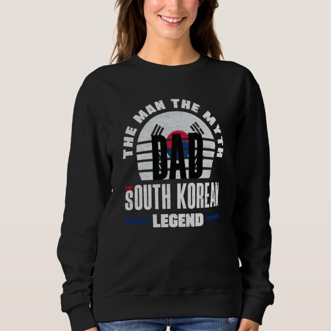 South Korea South Korean South Korea Flag Fathers  Sweatshirt (Vorderseite)