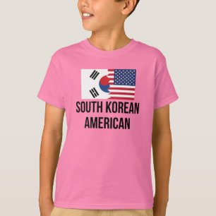 South Korean American Flag T-Shirt