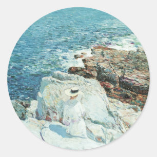 South Ledges, Appledore von Frederick Childe Hassa Runder Aufkleber