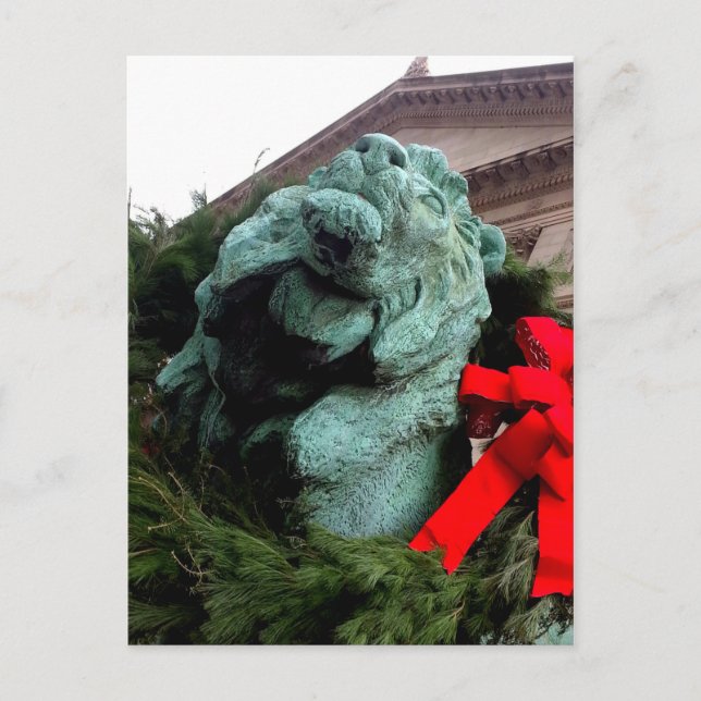 South Lion am Art Institute of Chicago Postkarte (Vorderseite)