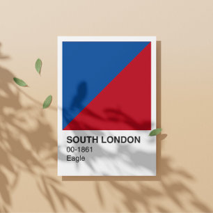 South London Eagle - weiße Grenze Poster