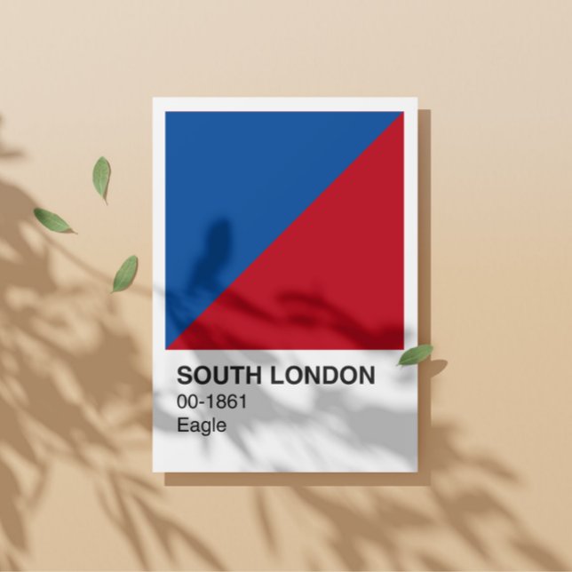 South London Eagle - weiße Grenze Poster (Von Creator hochgeladen)