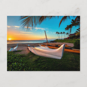 South Maui Beach bei Sunset   Maui, Hawaii Postkarte