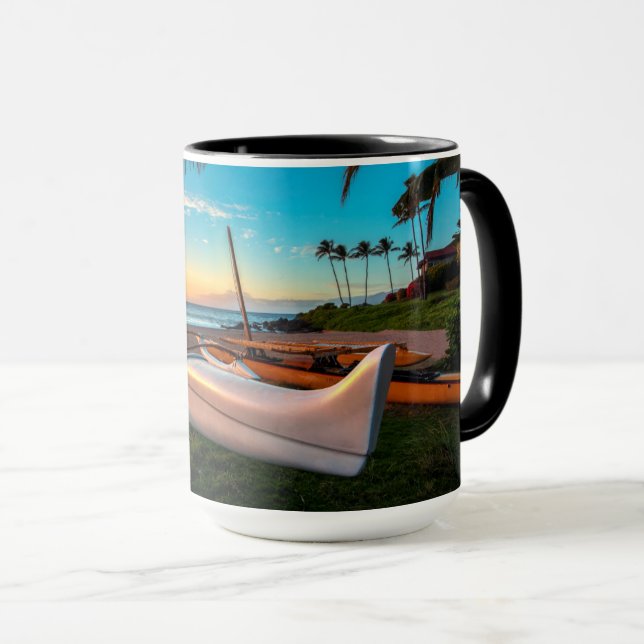 South Maui Beach bei Sunset | Maui, Hawaii Tasse (VorderseiteRechts)