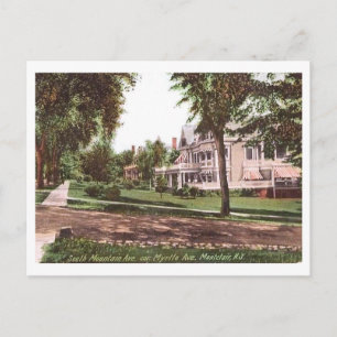 South Mountain Ave, Montclair, New Jersey Vintag Postkarte