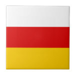 South Ossetia Flag Fliese<br><div class="desc">Patriotic flag of South Ossetia.</div>