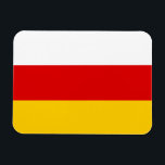 South Ossetia Flag Magnet<br><div class="desc">Patriotic flag of South Ossetia.</div>