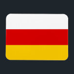 South Ossetia Flag Magnet<br><div class="desc">Patriotic flag of South Ossetia.</div>