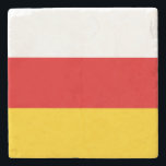 South Ossetia Flag Steinuntersetzer<br><div class="desc">Patriotic flag of South Ossetia.</div>