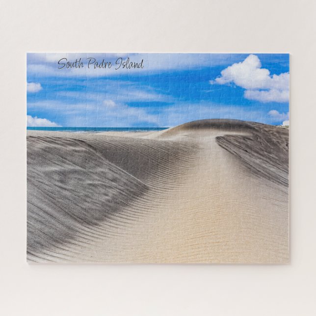 South Padre Island Sand Dunes mit Sunny Sky Puzzle (Horizontal)