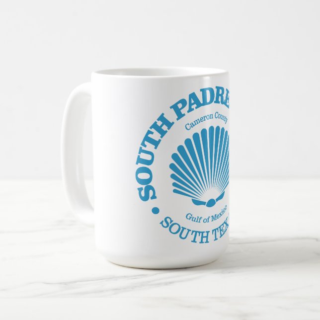 South Padre Island (Seashell) Kaffeetasse (Vorderseite Links)
