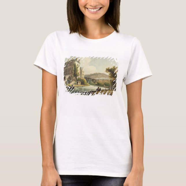 South Parade, von 'Bath durch eine Serie Illustrie T-Shirt (Vorderseite)