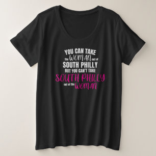 South Philly Woman Pride Design Große Größe T-Shirt