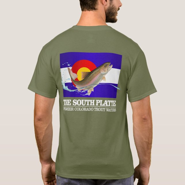 South Platte River (Premier Trout Waters) T-Shirt (Rückseite)