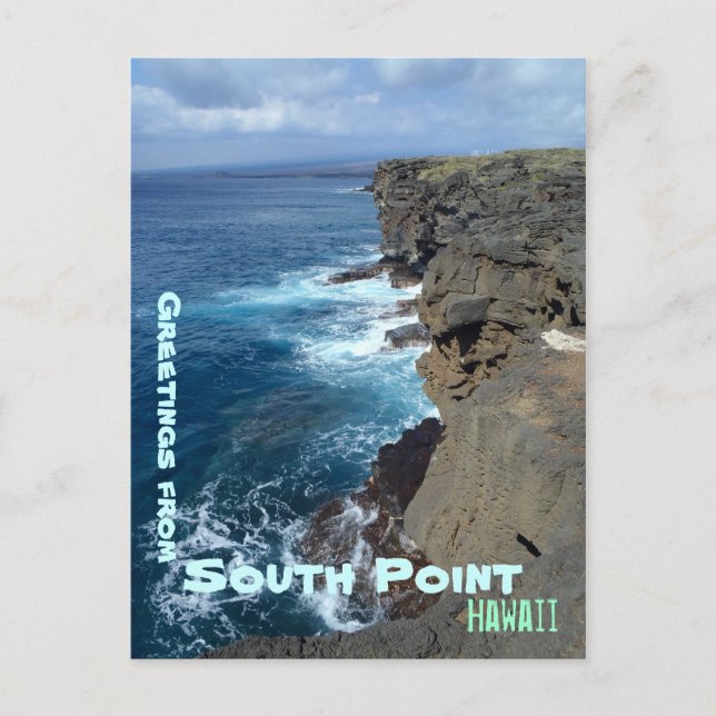 South Point Big Island Hawaii - Postkarte (Vorderseite)