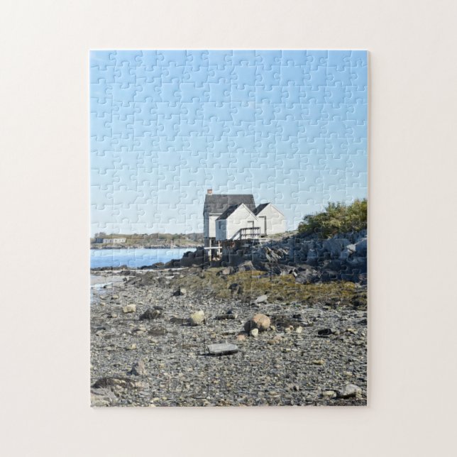 South Portland Maine Küste ME Beach House Puzzle (Vertikal)