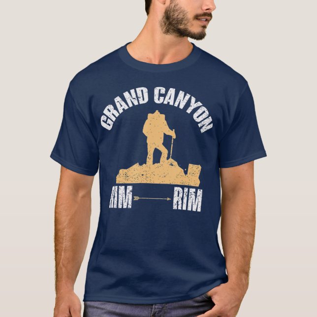 South Rim to North Rim Grand Canyon Wandern T-Shirt (Vorderseite)