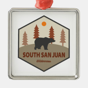 South San Juan Wilderness Colorado Bär Ornament Aus Metall