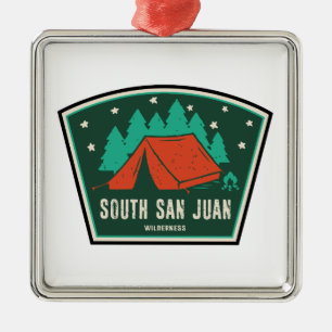 South San Juan Wilderness Colorado Camping Ornament Aus Metall