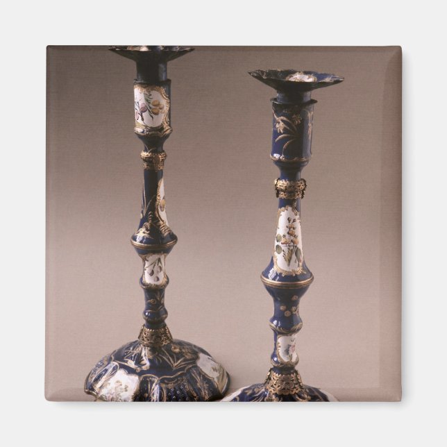 South Staffordshire pair of candlesticks, c.1765 Magnet (Vorne)