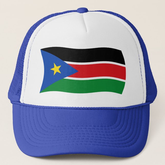 South Sudan Flag Hat Truckerkappe (Vorderseite)