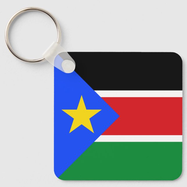 South Sudan Flag Schlüsselanhänger (Vorderseite)
