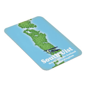 South Uist Outer Hebrides Scotland Landkarte Magnet