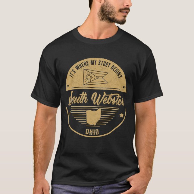 South Webster Ohio Meine Geschichte beginnt T-Shirt (Vorderseite)