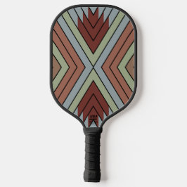 South West American Indian Style Patterned Art Pickleball Schläger