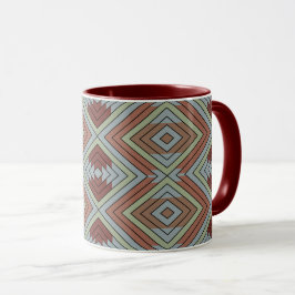 South West American Indian Style Patterned Art Tasse