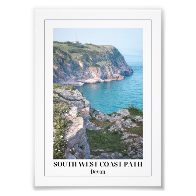 South West Coast Path, Brixham, Cornwall Fotodruck (Vorne)