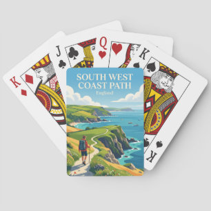 South West Coast Path, Cornwall Abschnitt England Spielkarten