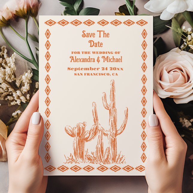South Western Country Ranch Western Wedding Save The Date (Von Creator hochgeladen)