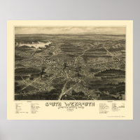 South Weymouth, MA Panoramic Map - 1885