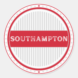 Southampton City Pride Emblem – Englische Identitä Runder Aufkleber