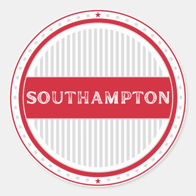 Southampton City Pride Emblem – English Identity Runder Aufkleber (Vorderseite)
