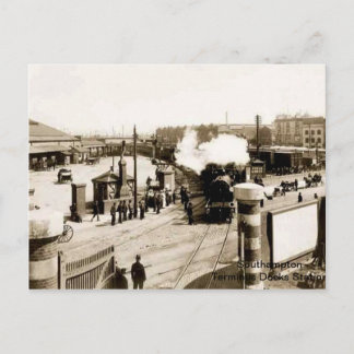 Southampton - Endbahnhof (Docks) Station Postkarte