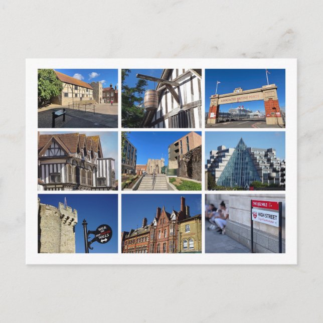 Southampton Feiertagspostkarte (Vorderseite)