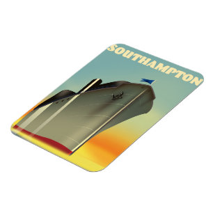 Southampton Kreuzfahrtschiff Reiseplakat Magnet