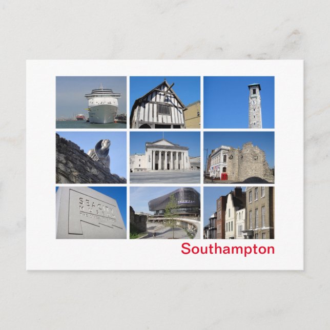 Southampton Postkarte (Vorderseite)