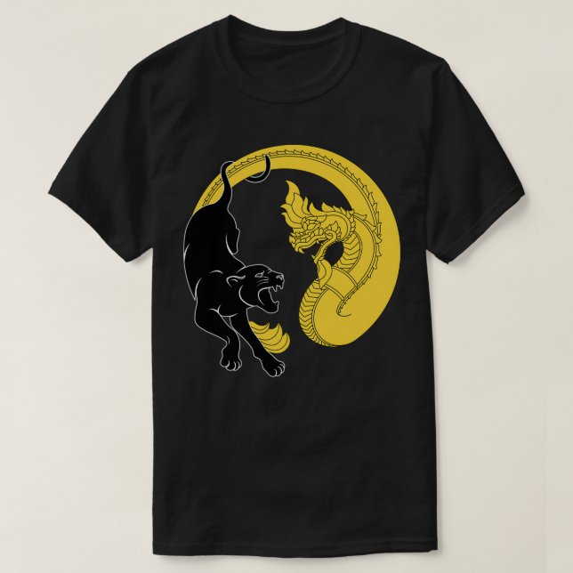 Southeast Asian Yellow Peril Supports Black Power  T-Shirt (Design vorne)