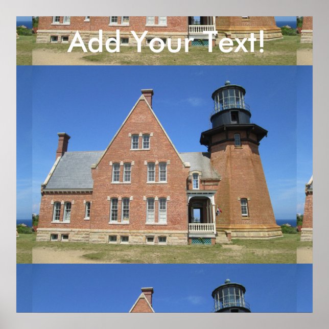 Southeast Lighthouse Gebäude Block Island Poster (Vorne)