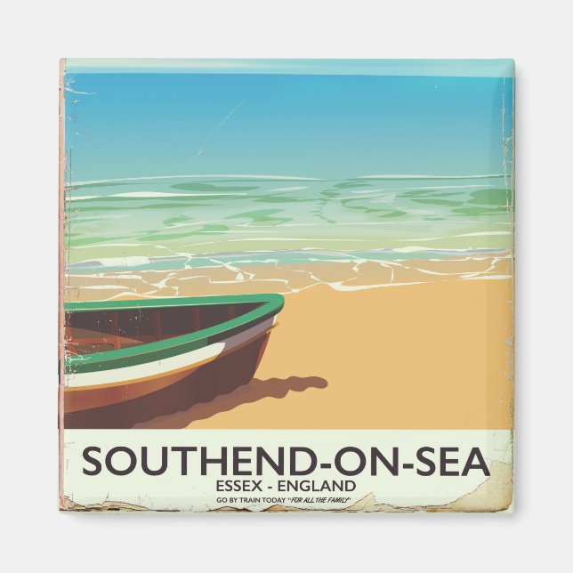 Southend on Sea, Reiseplakat Essex Vintage Magnet (Vorne)