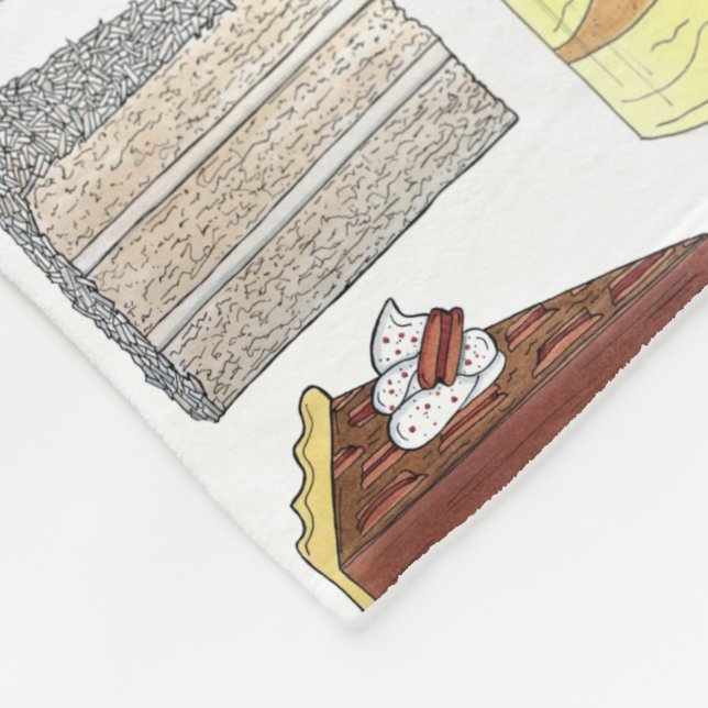 Southern Bakery Food Desserts USA Süd Fleecedecke (Ecke)