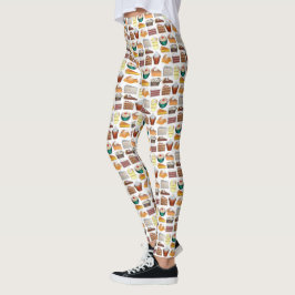 Southern Bakery Food Desserts USA Süd Leggings