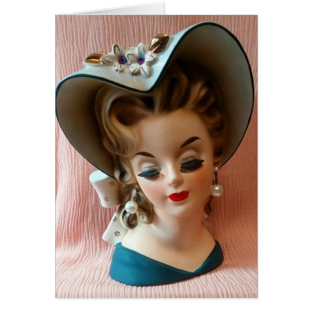 Southern Belle Beauty Mid Century Chic Head Vase (Vorne)