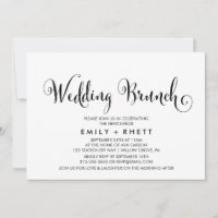 Southern Belle Calligraphy Wedding Brunch