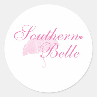 Southern Belle Runder Aufkleber
