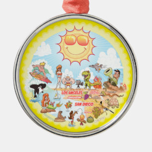 Southern California Ornament Aus Metall
