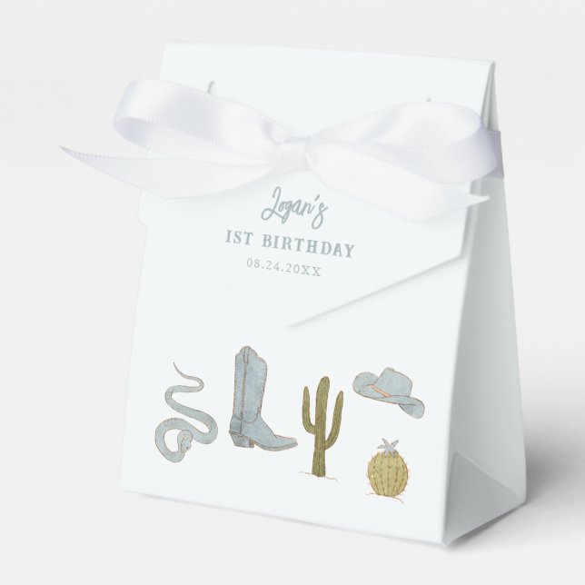 Southern Cowboy Birthday Party Geschenkschachtel (Vorderseite)